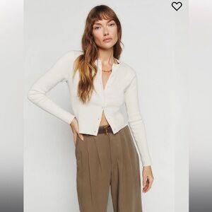 Reformation Joanne Cotton Cardigan
